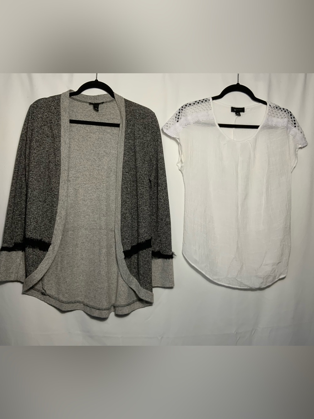 AB Studio 2 Pack Cardigan and Ruffled Shirt